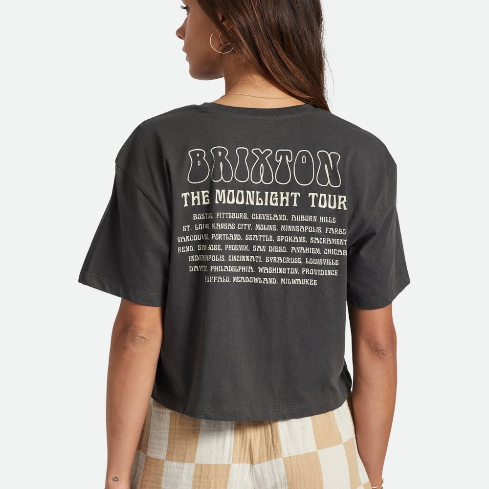 Brixton Like New Moonlight Skimmer Tee Washed Black